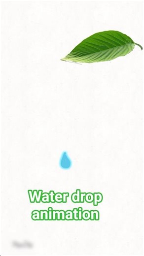 Realistic Water Drop Animation | Leaf Drop | FlipaClip Nature Loop