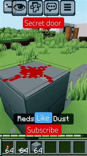 secret door for minecraft #tun fleet 👍🏼👿🥵❤️