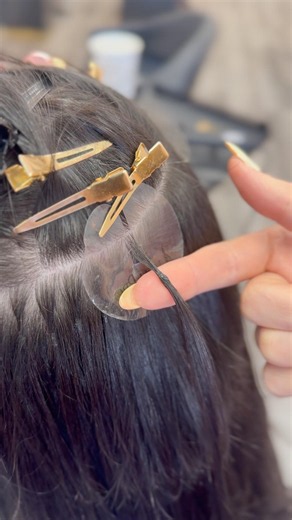 These are the most invisible hair extensions! #hairextensions #hairtok #hair #ktips #keratin #fyp
