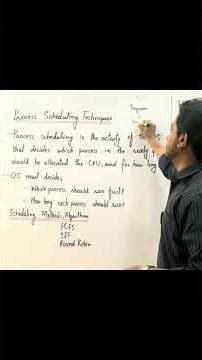 process scheduling concepts 10th class computer chapter #1