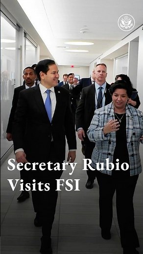 Secretary Rubio Visits the Foreign Service Institute