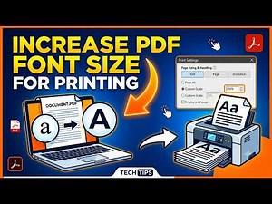How to Increase PDF Font Size for Printing | Print PDF with Larger Text Size