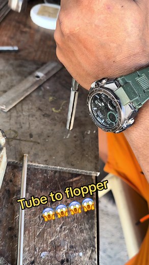 Tube to flopper how to make flopper???😱😱😱 #fyp #viral #fypシ #fy #foryou #foryourpage #spearfishing #speargun #trigger #machinist