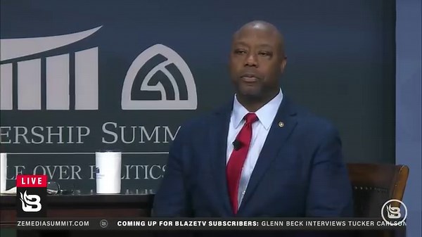 9.3K views · 432 reactions | 2024 presidential candidate Tim Scott joins Tucker Carlson for an in-depth interview during Blaze Media’s ‘The Summit’. Tucker presses Scott on the US-Mexico border, fentanyl smuggling, and the Russia/Ukraine conflict. | Glenn Beck | Facebook