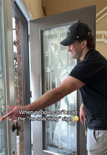 The nerve of some people…. creds: @pretty cool dudes | no soliciting sign for home