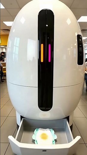 The futuristic AI diaper-changing machine helps babies #DiaperChange #Baby #Mom