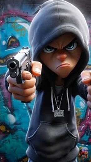 😈 Gangster Cartoon Attitude 😎 | Dangerous Look 🔫 | Viral Animated Short 🔥