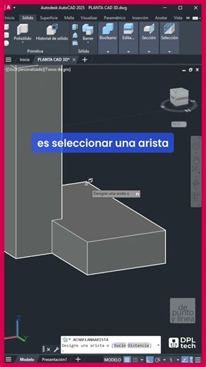 CAD 81 - Cómo biselar aristas en AutoCAD 3D Español | CURSO BÁSICO AUTOCAD