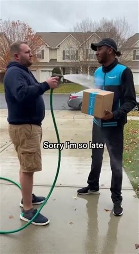 Amazon driver vs angry dad #funny #memes #comedy