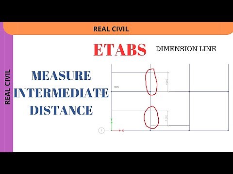 How to measure and delete dimension line in etabs #etab #civilengineering