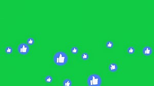 Thumbs Up, Like Animated Emoji. Social Media Facebook New Style Live React Emotion Icon Animated on Green Screen Background. 4K Emoticon Motion Design Video.