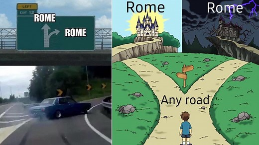 What Does 'All Roads Lead To Rome' Mean? The Viral 'White Rabbit Pointing At Clock' Memes Explained