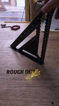 How to Use Speed ​​Square Smartly as a Saw Guide. #shorts