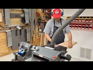 Upgrading Shopsmith Planer to Helical Cutterhead Part 4 Running Oak through the Planer