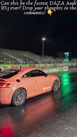 FASTEST DAZA! 🚀 8.09s @ 182.5 MPH | Insane Audi RS3 Drag Run! 🔥 #FastestDAZA #AudiRS3