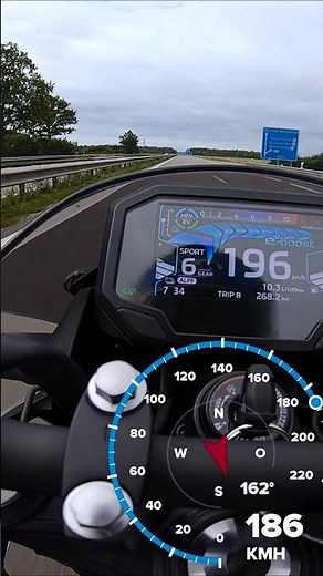 Kawasaki Z7 Hybrid Topspeed mit e-boost #shorts