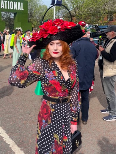 Racegoers have pulled out all the stops at this year's Ladies Day 🤩 #ladiesday #grandnational #fashion #news
