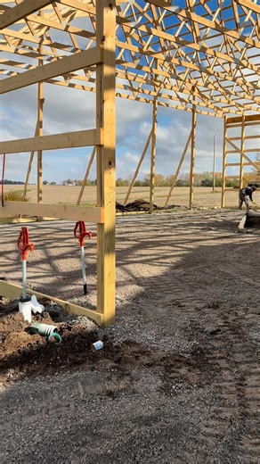 It’s not too late to schedule your concrete job this season! Check back in later this week to see our finished pole barn pour  | London Landscape Co. | Facebook