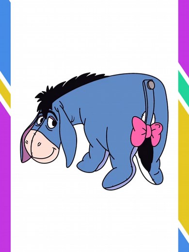 Cómo Dibujar a Eeyore de Winnie Pooh