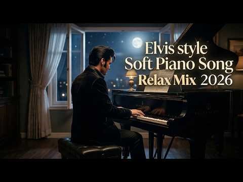 Amazing Elvis Presley style, slow piano relax mix!