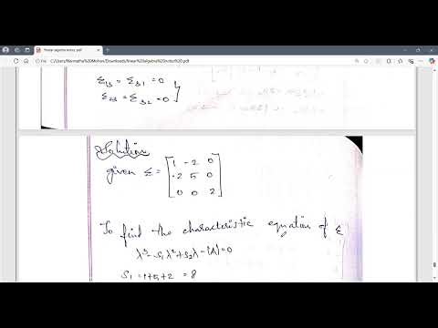 linear algebra PCA Lectures