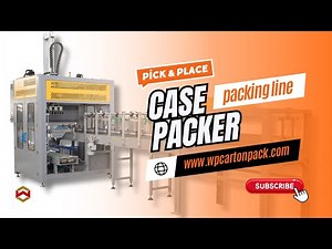 WIN-WIN PACK Pick & Place Case Packer| Integration with Carton Erector & Sealer #casepacker