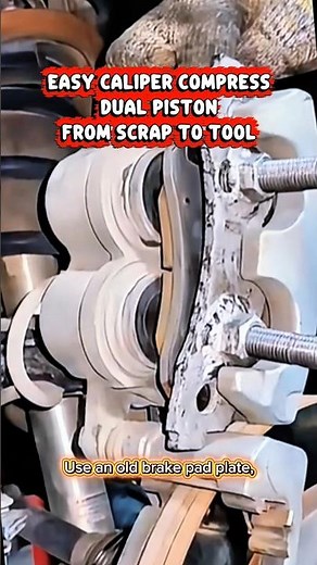 Simple DIY Dual Piston Compressor Using an Old Brake Pad Plate