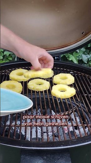 Gegrilde Ananas, met IJs, Slagrom en Gezouten Karamel 😁