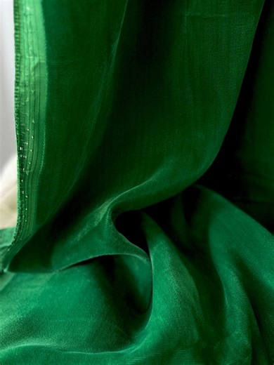 1980s Vintage Rayon Velvet by the Yard Bright Green Color 40" Wide #7992