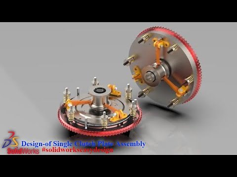Solidworks Tutorial # 160 How to Design a Single Clutch Plate Assembly in Solidworks Easy Design