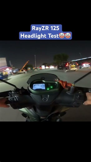 Yamaha RayZR 125 Hybrid Headlight test ownership live test #rayzr125 #headlighttest #scootylighttest