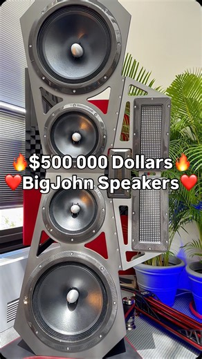 Audiophile_HighEnd_Audio on Instagram: "$500 000 Dollars Big John Machine 🔥 IO Design Grand Reference Flagship Speakers 🔊 Neked Design ❤️ Audiophile HiEnd Home Stereo System ⚙️ #bigjohnmachine #highend #hifi #audio #million"