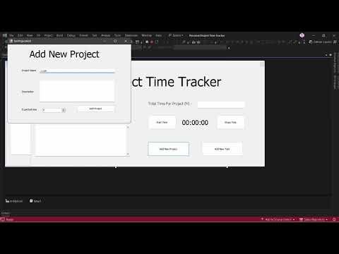 Personal Time Tracker - C# WinForms (Practice Project after Course 14)