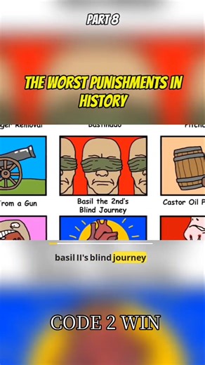 Punishments in Human History: Part 8 | Blind Journey in the Byzantine Empire #history #didyouknow