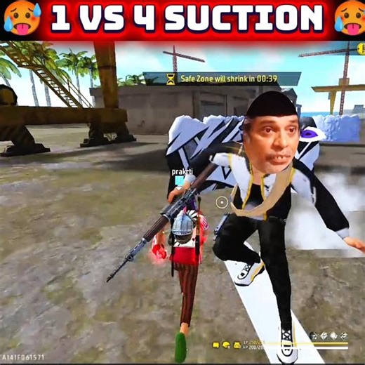 1 Vs 4 Situation 🥵 FreeFire #shorts #freefire #1vs4