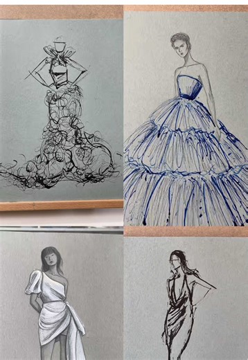 Favorite Dress Sketches: Fashion Illustration Collection