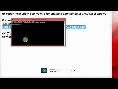 How to Run Multiple Commands in CMD On Windows !!!!!!!!!!
