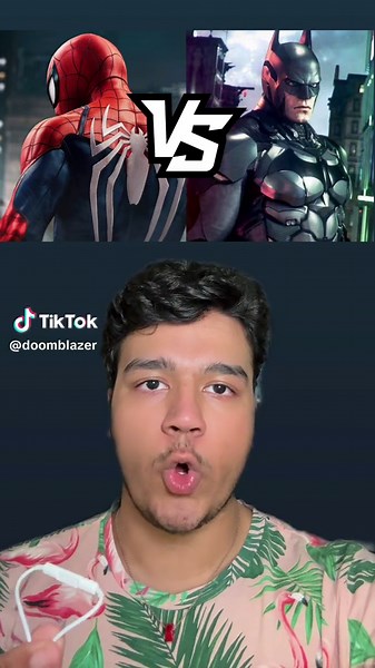 SPIDER-MAN VS BATMAN 🥊 #doomblazer #gamingtok #gaming #marveltok #marvel #marvelgames #dctok #dcuniverse #dcgames #insomniacgames #arkhamverse #insomniacspiderman #arkhambatman #batmanarkham #antivenom #fear #kevinconroy #yurilowenthal #versus #spiderman #batman #greenscreen