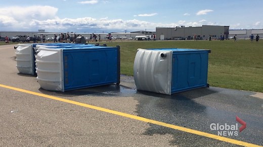 Tipped-over toilet in fierce windstorm leaves Calgary woman traumatized