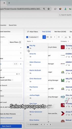 How to: Build a prospect list (Apollo.io) [Part 1/8]