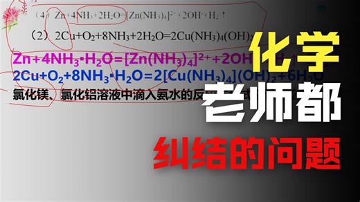 氨水涉及的反应，谁是主角？