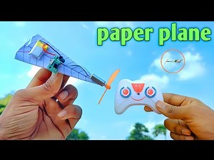 Paper Aeroplan Remote control Flying How To Make simple airplane rc airplane