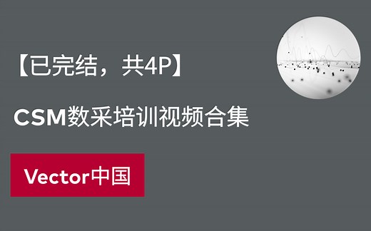【官方自制】CSM数采培训视频合集（已完结）共4P