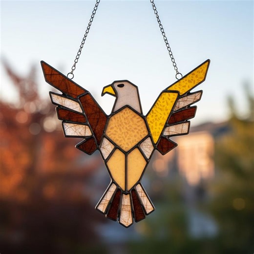 Eagle Stained Glass Pattern, 0.5mm Precision Line SVG PDF, Cricut Ready - Etsy Australia