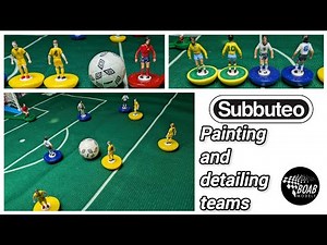 Customising table football figures - Subbuteo - Painting, Detailing, Numbers, Logos - Santiago