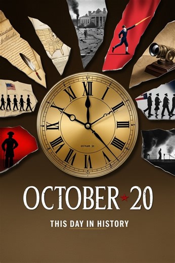 This Day in History: October 20 | Gaddafi Death, Gas Explosion, Long March & US Reform in 70 seconds October 20th is a day when global conflicts and political struggles reached their climax! The seeds of revolution were sown in 1774 with the Continental Association and the U.S. became a continental power in 1803 when the Louisiana Purchase was ratified. A single event reshaped China when the Long March finally ended in 1935. In 1947, Congress opens HUAC hearings in Hollywood. In 1973, the infamo