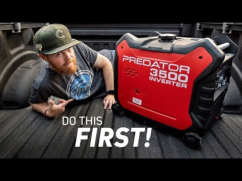 Predator 3500 Inverter Generator Break In for Campers | Harbor Freight
