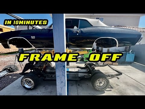 REMOVING FRAME OFF BODY ON A 71 CHEVELLE