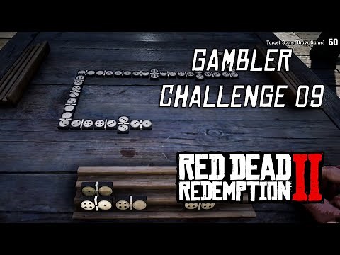 Red Dead Redemption 2 - Gambler Challenge #9 | Win 3 Games Of Dominoes In A Row