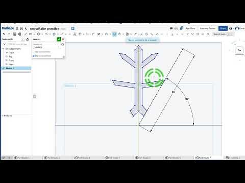 Onshape Snowflake tutorial